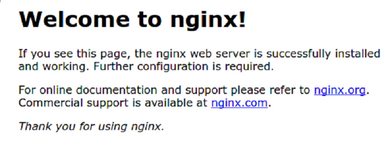آموزش نصب NGINX - مشاهده صفحه لندینگ NGINX