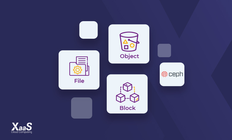 Ceph storage امکان پیاده‌سازی بر اساس راهکارهای فایل، بلاک و آبجکت استوریج را دارد.